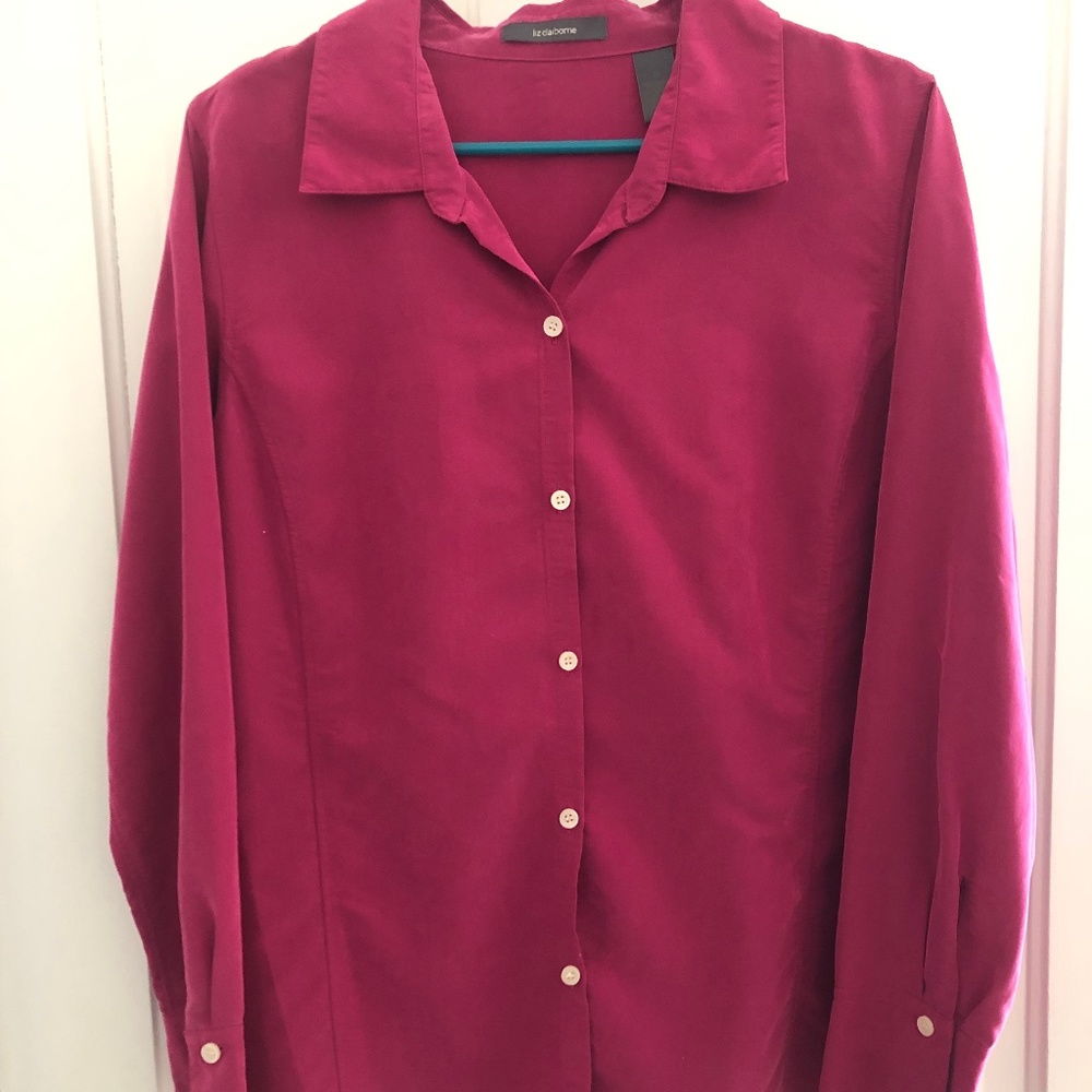 Soft, silky button down shirt